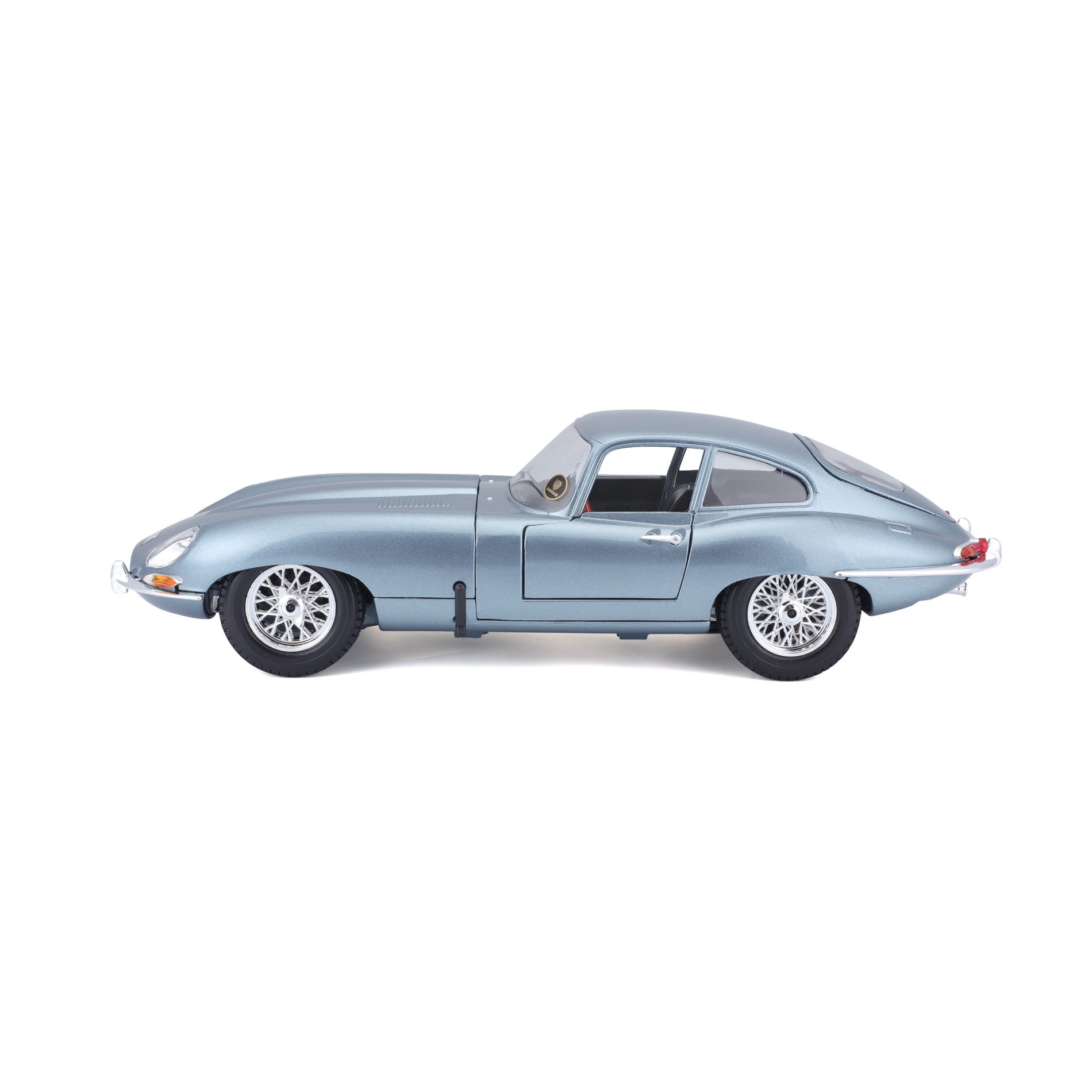 18-12044 Bburago - Jaguar E Coupe (1961) Argento Blu - 1:18