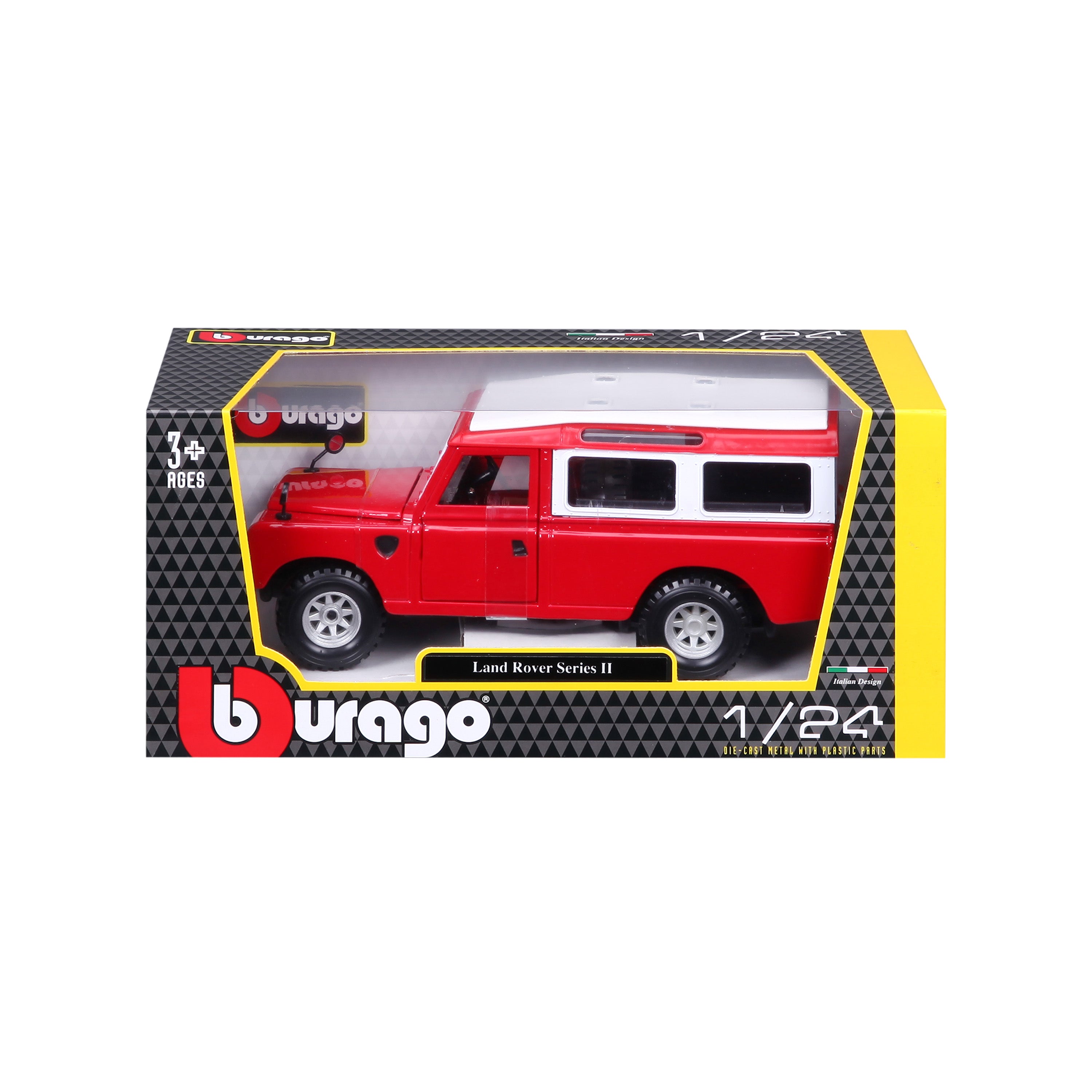 18-22063 Bburago - Land Rover Series II - Red - 1:24
